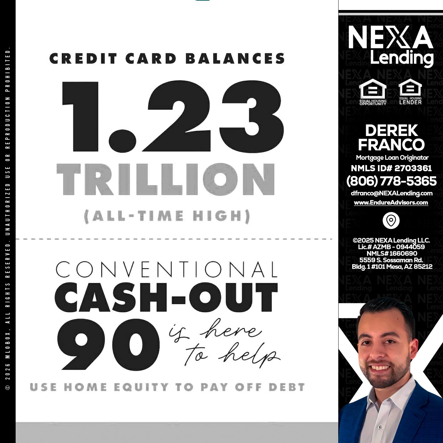 CREDIT CARD BALANCE - Derek Franco -Mortgage Loan Originator