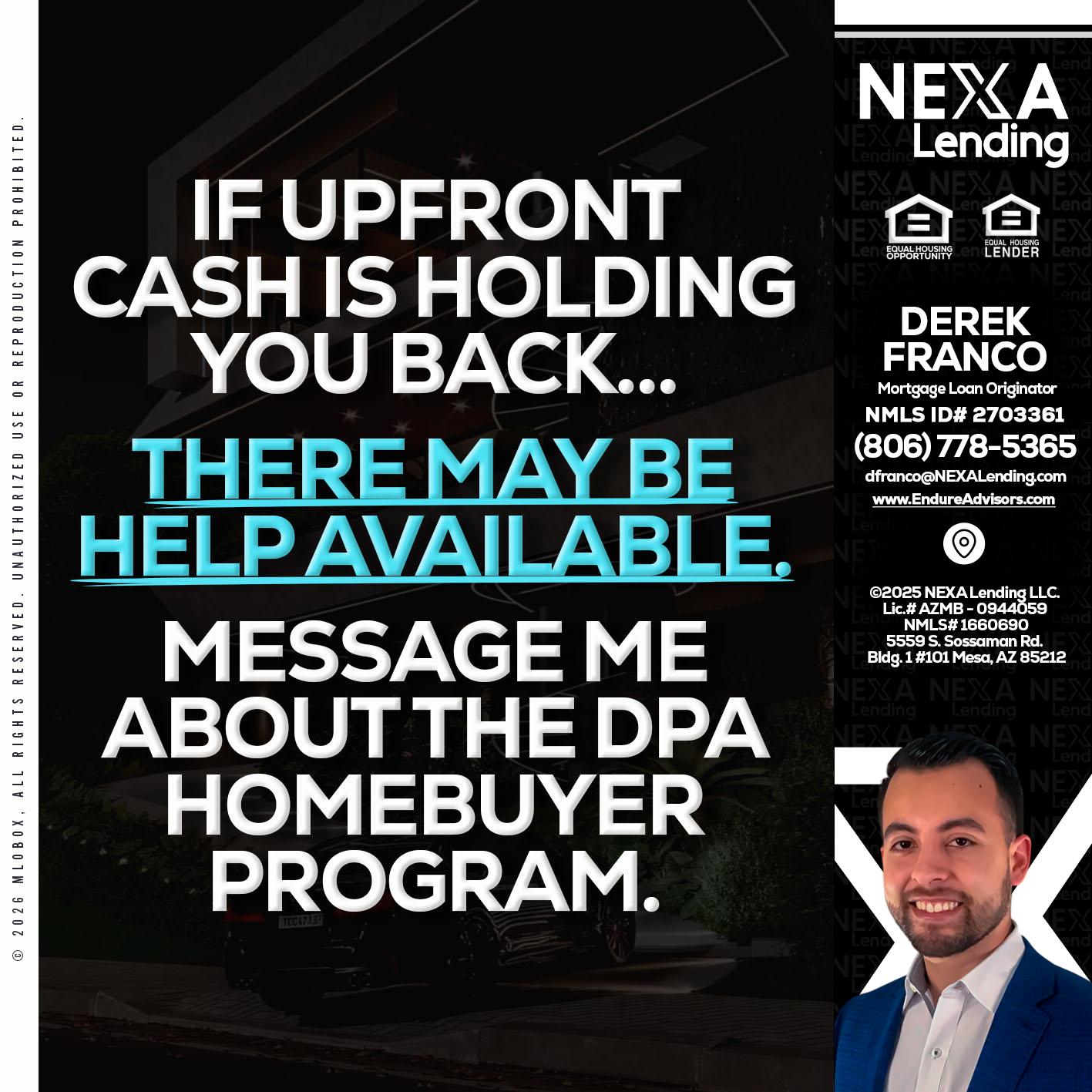 IF UPFRONT - Derek Franco -Mortgage Loan Originator