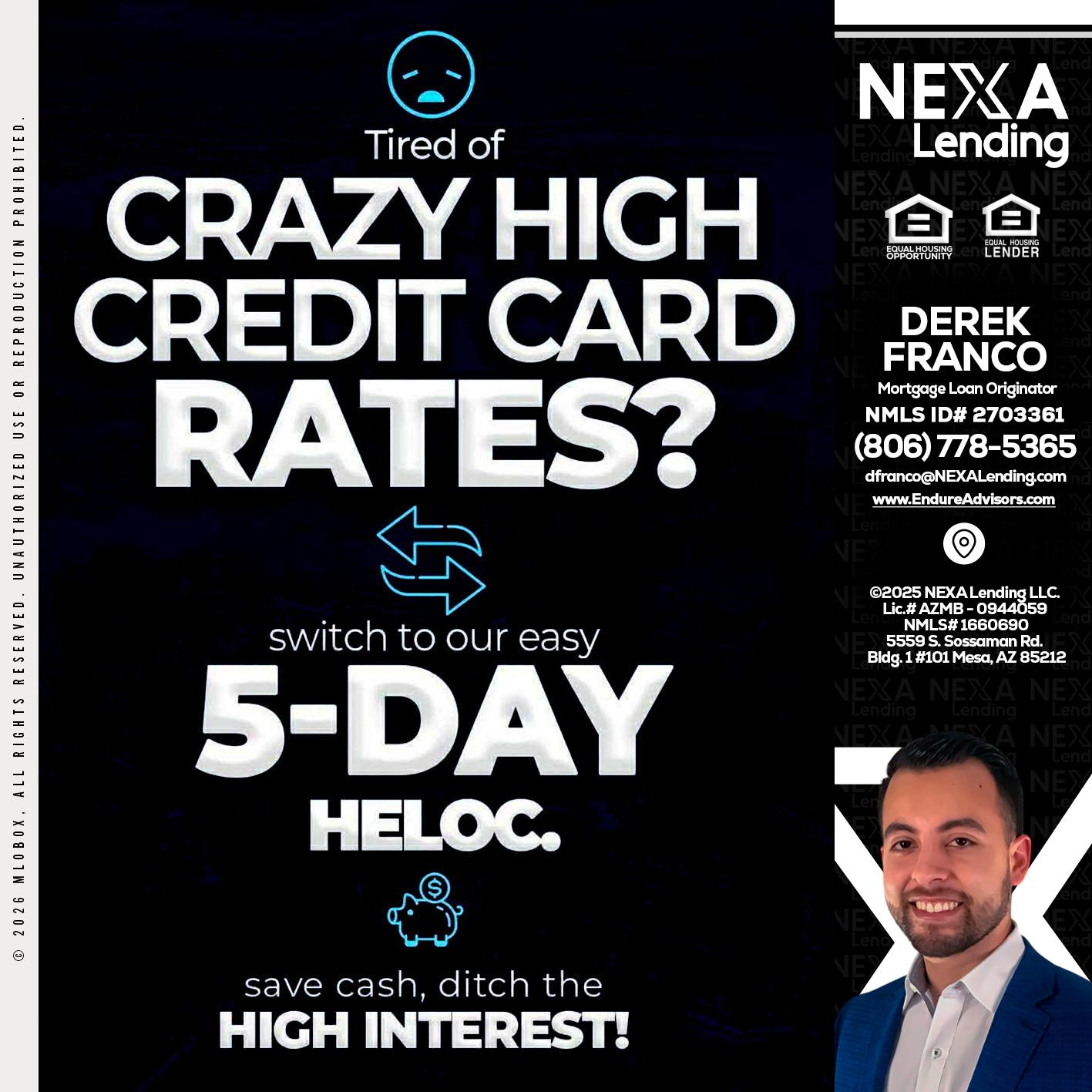 CRAZY HIGH - Derek Franco -Mortgage Loan Originator