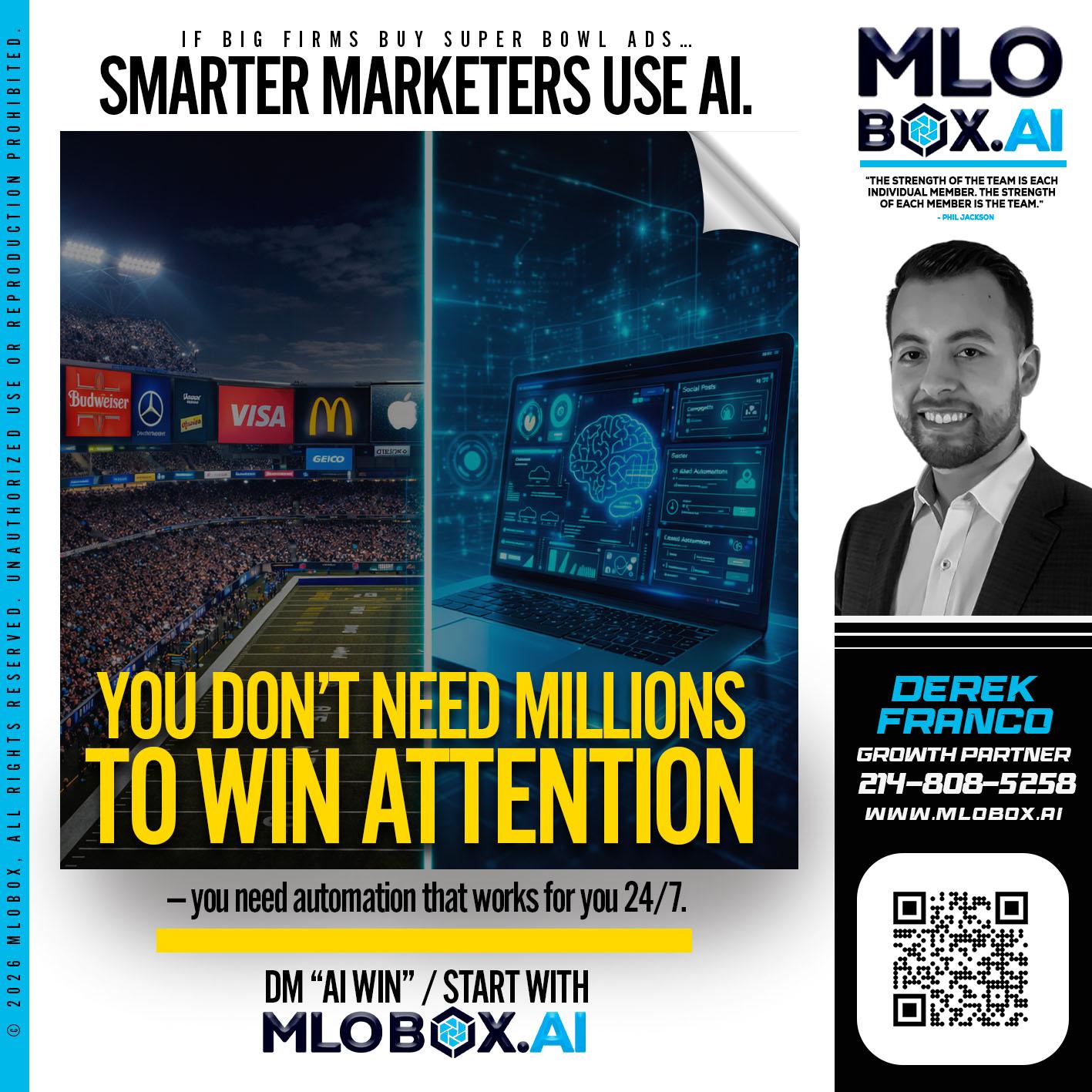 you don't need - Derek Franco -Mortgage Loan Originator