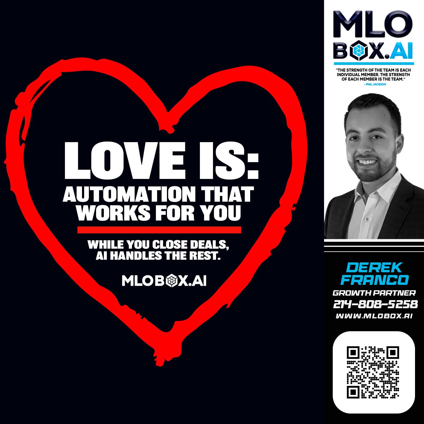love is - Derek Franco -Mortgage Loan Originator