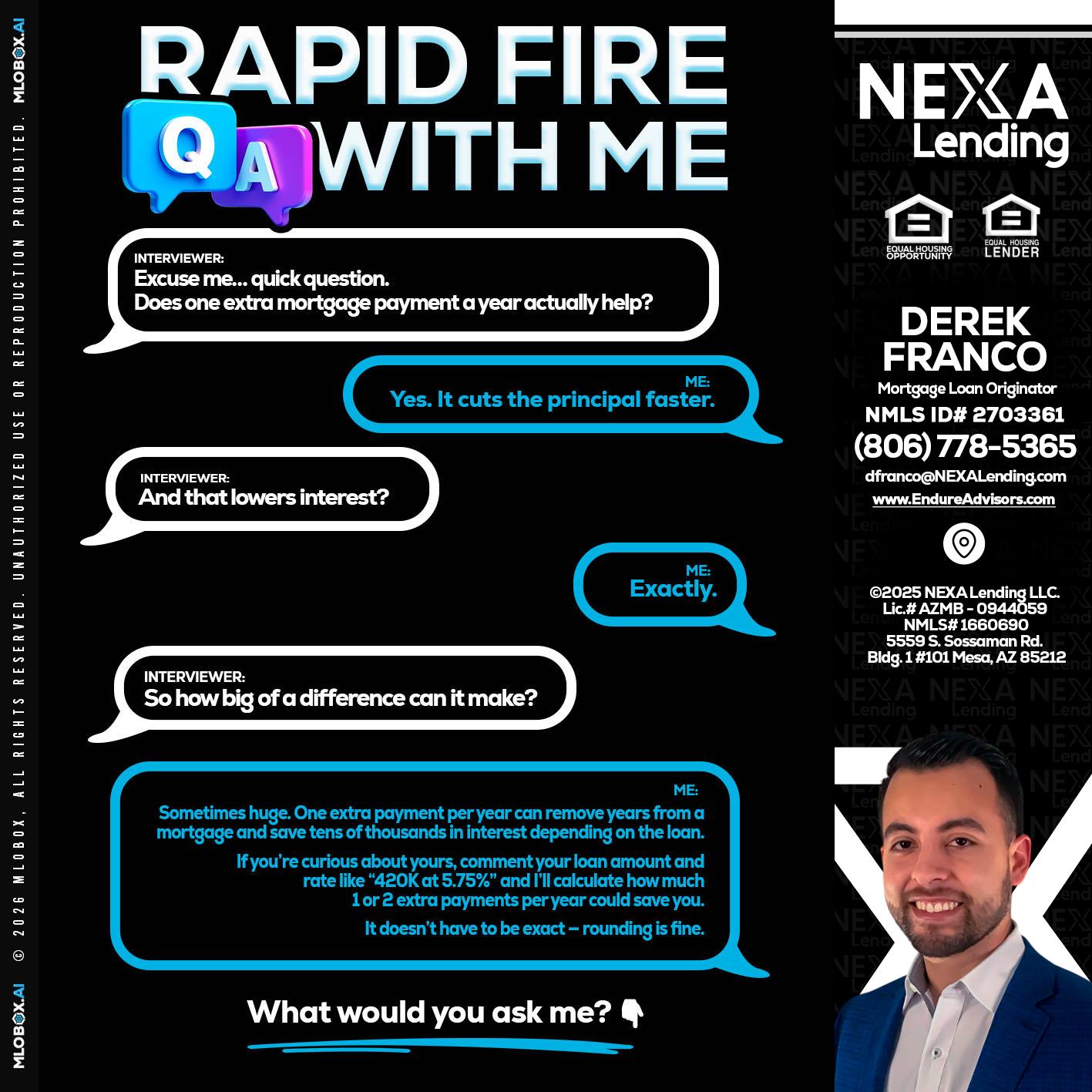 RAPID Q&A - Derek Franco -Mortgage Loan Originator