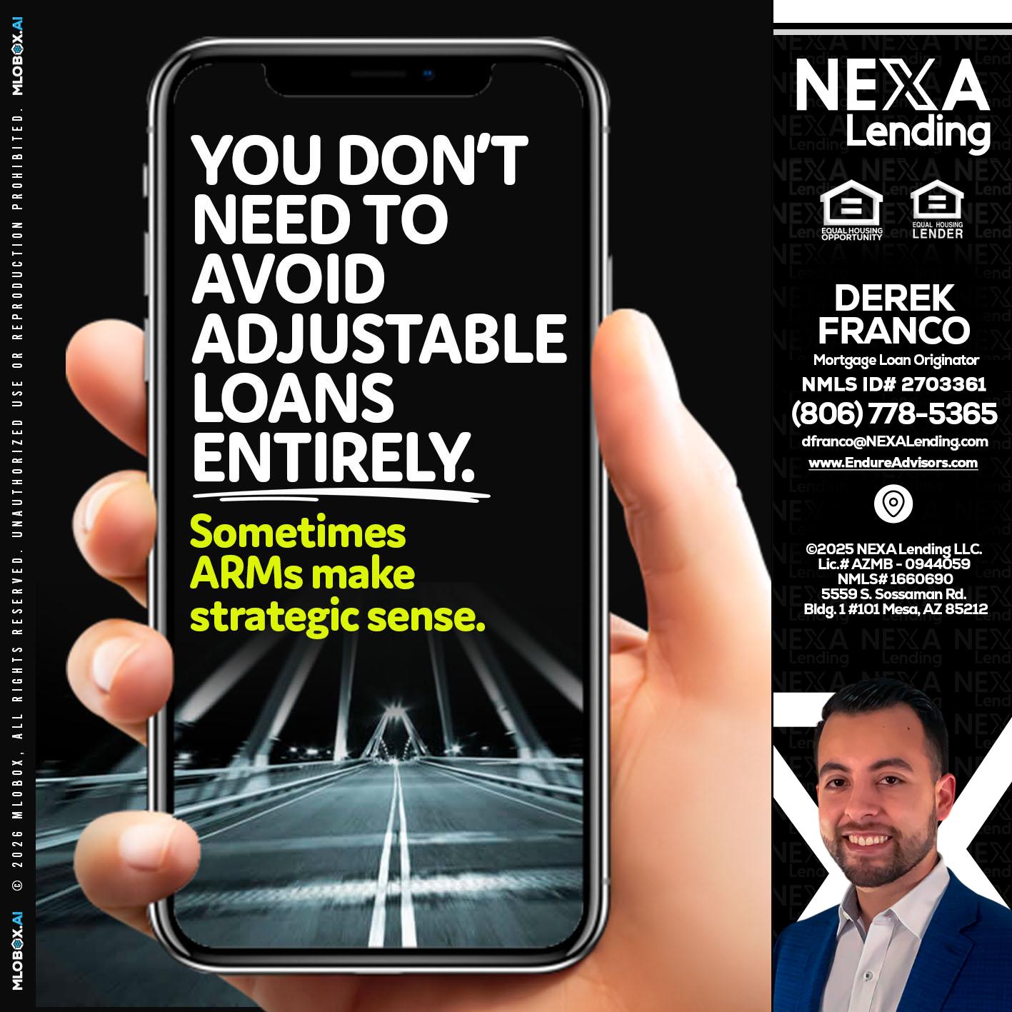 YOU DONT NEED - Derek Franco -Mortgage Loan Originator