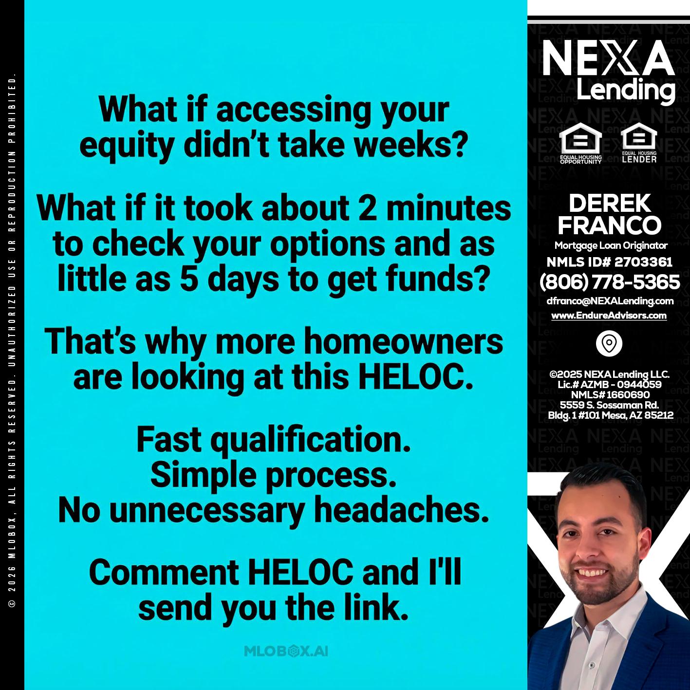 what if - Derek Franco -Mortgage Loan Originator