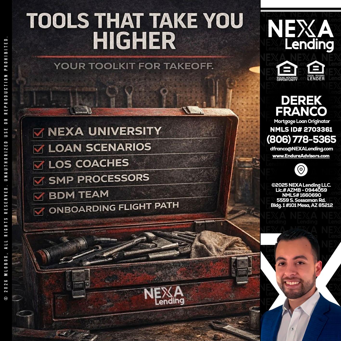 TOOLS THAT - Derek Franco -Mortgage Loan Originator