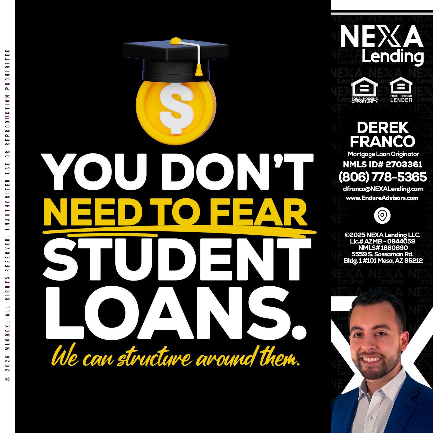 YOU DONT NEED - Derek Franco -Mortgage Loan Originator
