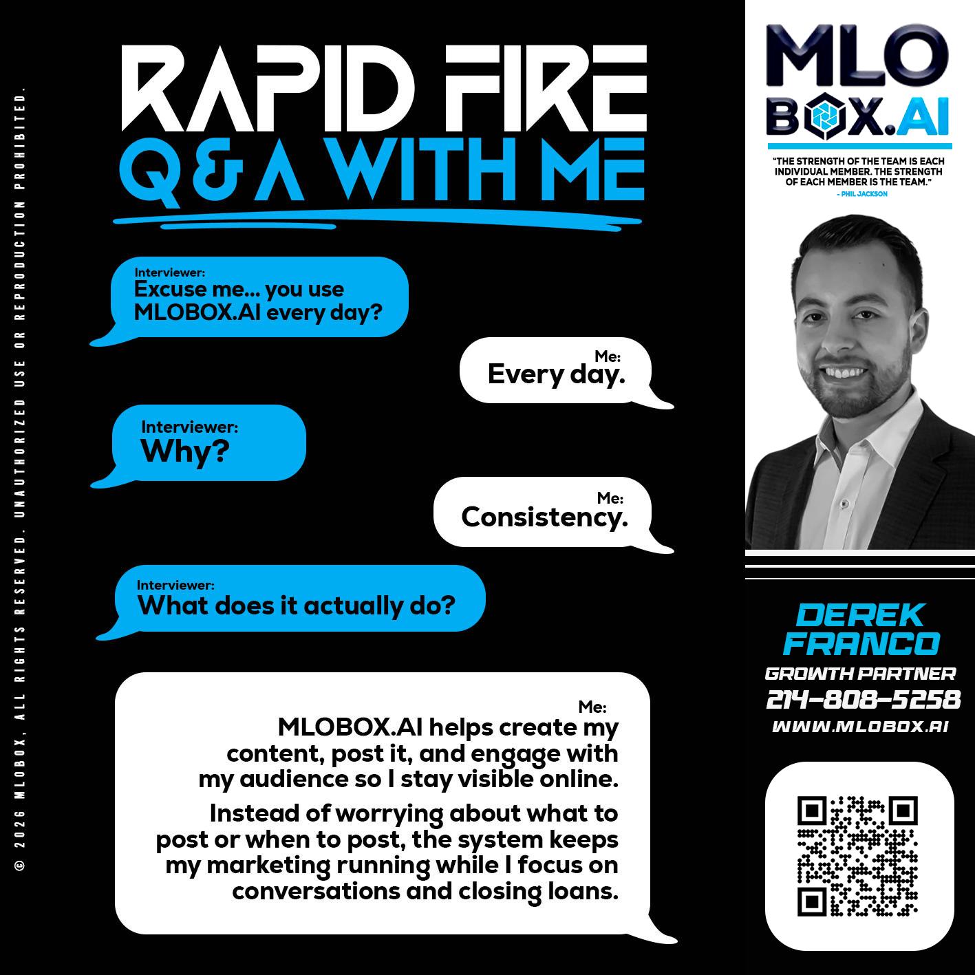 RAPID Q&A - Derek Franco -Mortgage Loan Originator