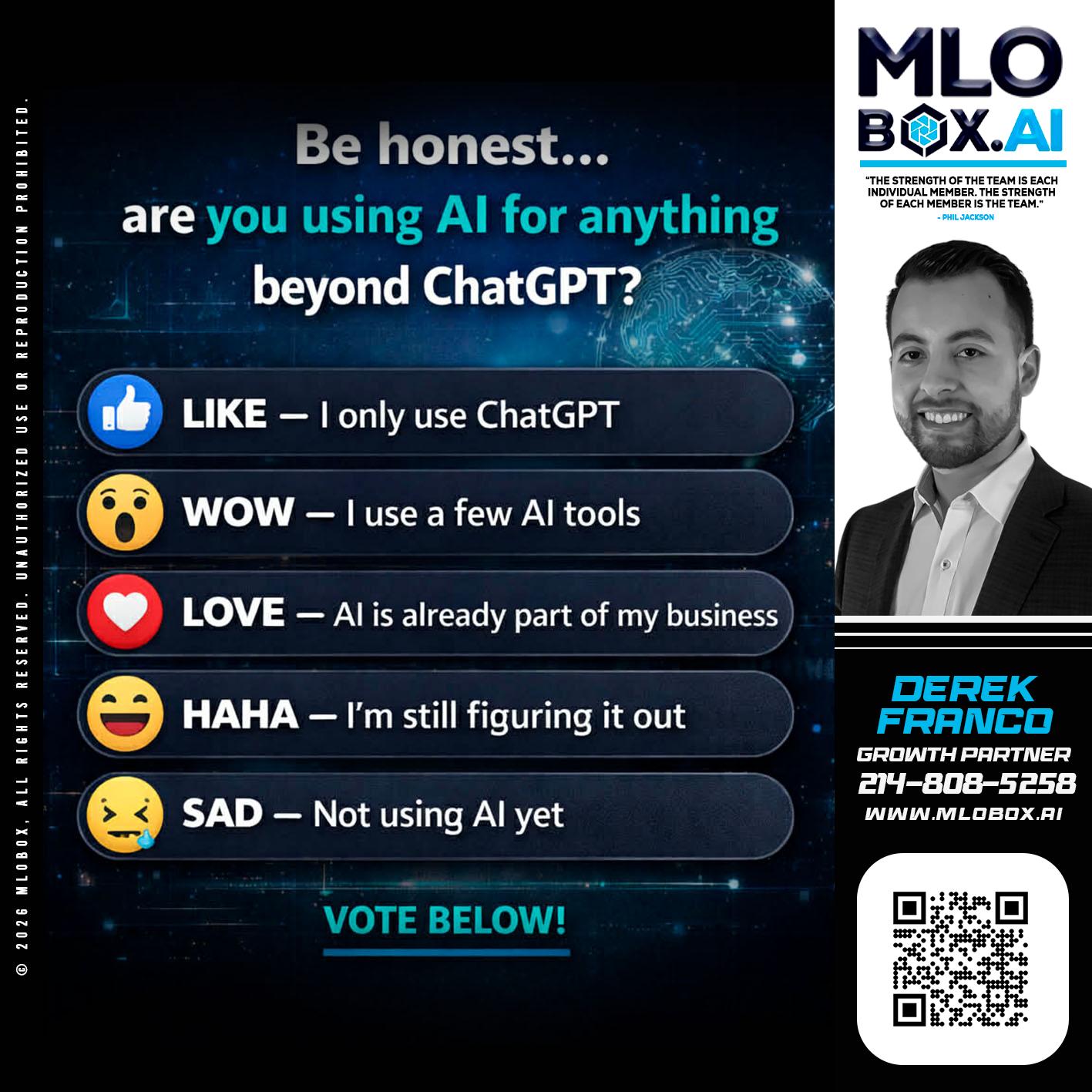 BE HONEST - Derek Franco -Mortgage Loan Originator