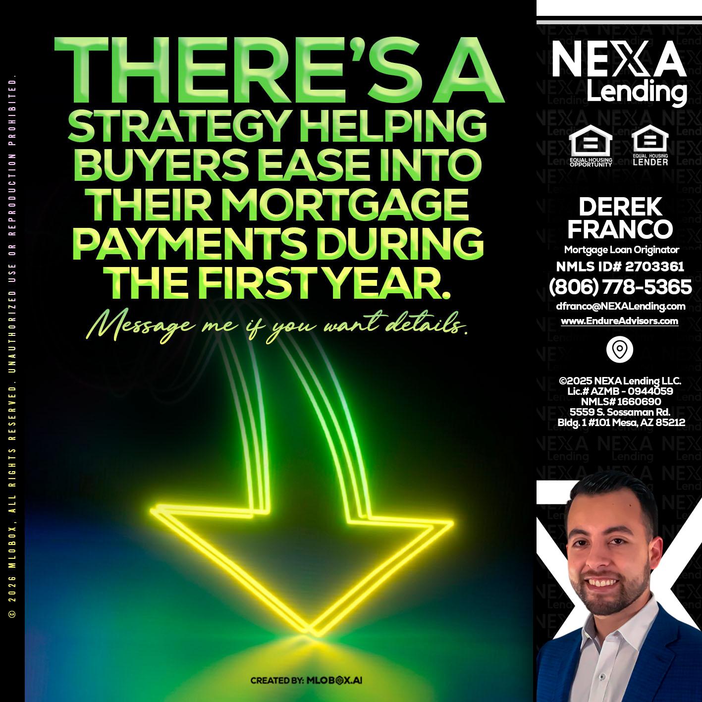 THERES A STATEGY - Derek Franco -Mortgage Loan Originator