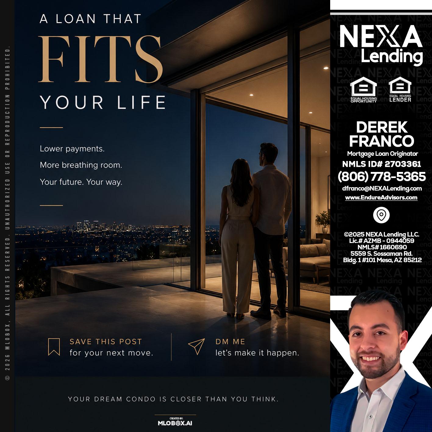 LOANS THAT FIT - Derek Franco -Mortgage Loan Originator