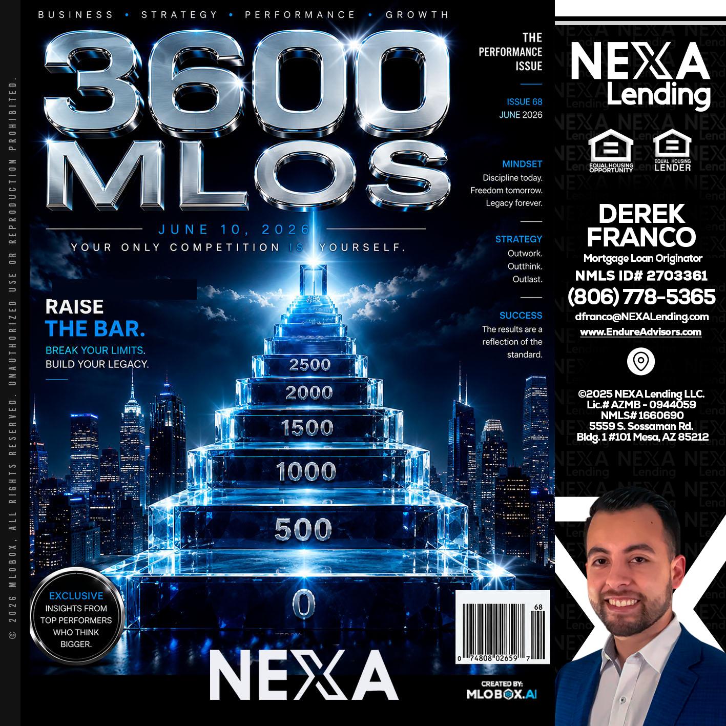 3600 MLOs - Derek Franco -Mortgage Loan Originator