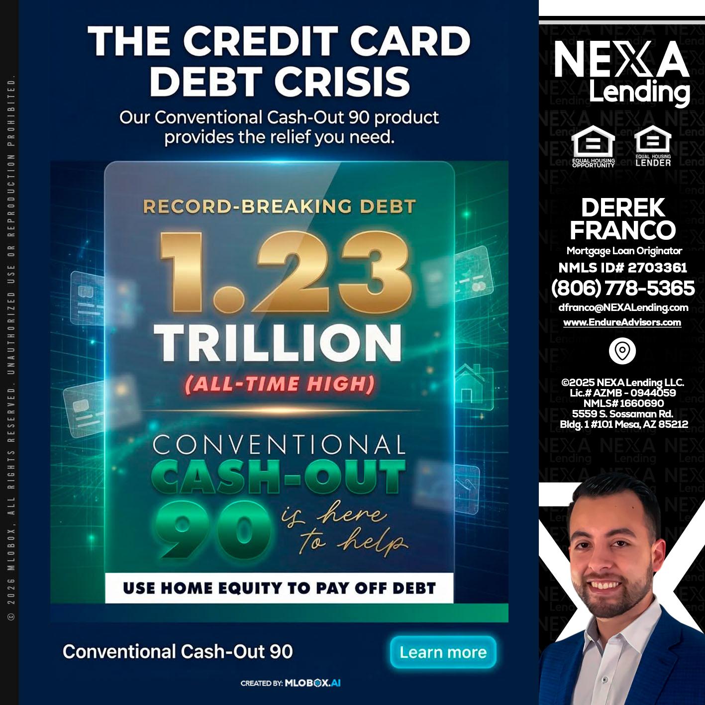 THE CREDIT CARD - Derek Franco -Mortgage Loan Originator