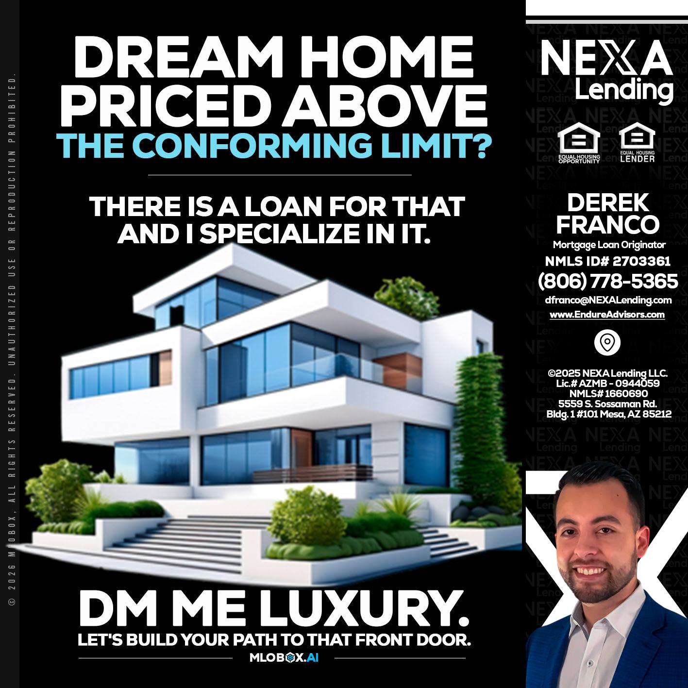 DREAM HOME - Derek Franco -Mortgage Loan Originator
