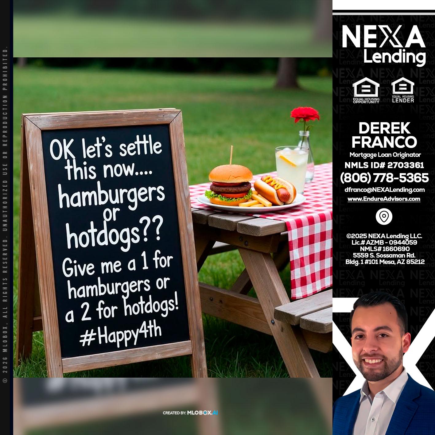 let settle this - Derek Franco -Mortgage Loan Originator