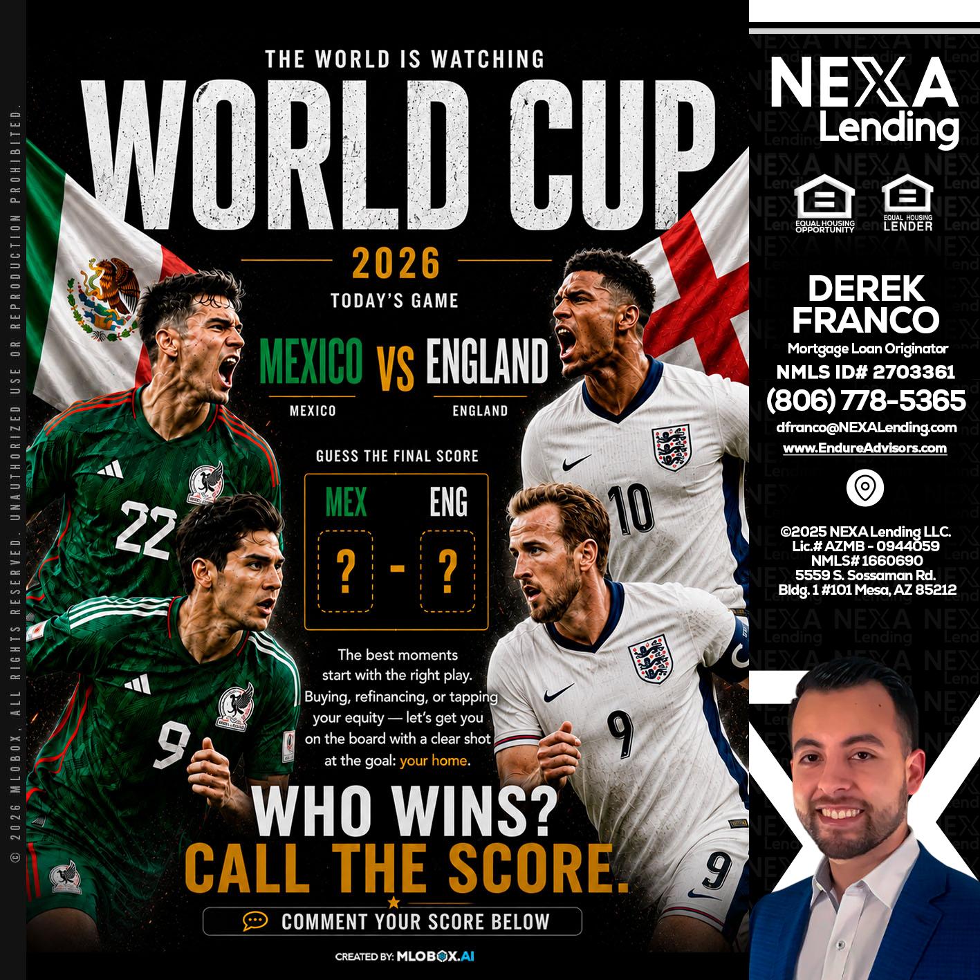 WHO'S WIN - Derek Franco -Mortgage Loan Originator