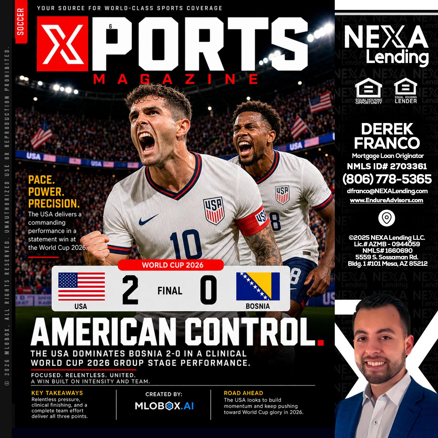 AMERICAN CONTROL - Derek Franco -Mortgage Loan Originator