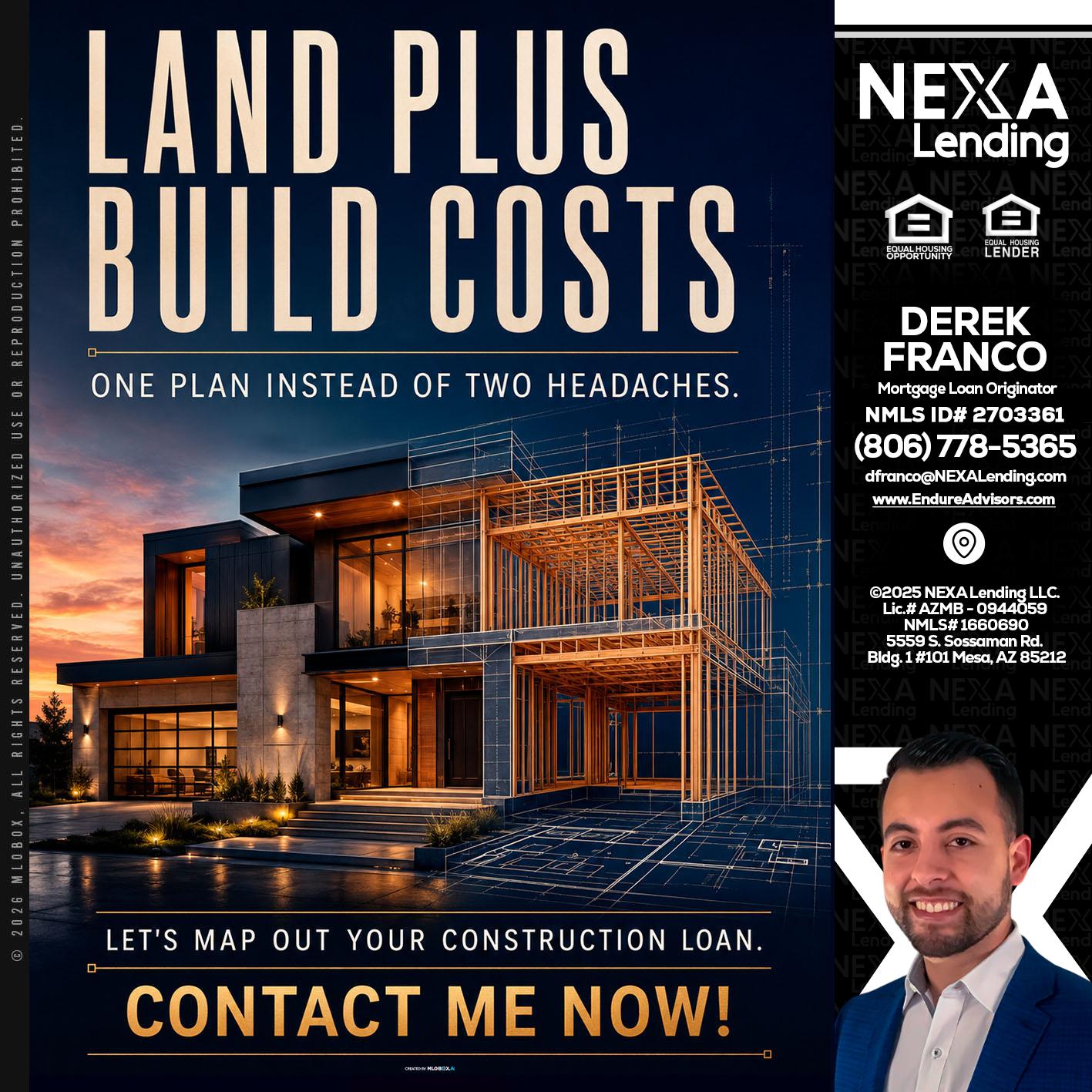 LAND PLUS - Derek Franco -Mortgage Loan Originator